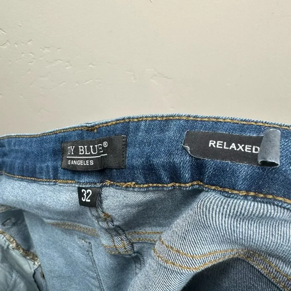 Judy Blue Relaxed Fit Distressed High Rise Jeans Size 32 - Picture 4 of 6